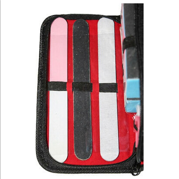 6 PCS Pedicure / Manicure Set Nail Cleaner Nail Filers Grooming Kit Case - Picture 4 of 6